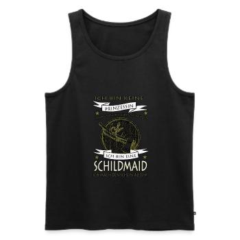 Geschenk Viking Walhalla Wikinger göttervater - Männer Premium Bio Tank Top - Schwarz - Vorne - Michal (187cm)