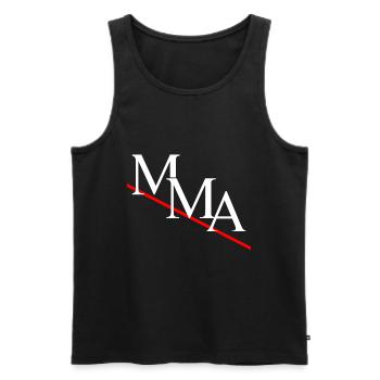 MMA - Men's Premium Organic Tank Top - black - Front - Michal (187cm)