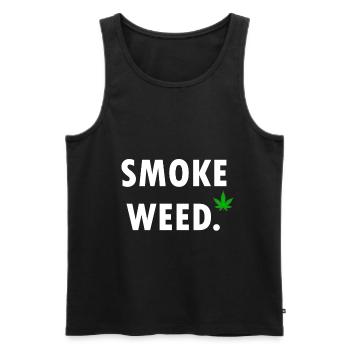 Cannabis Smoking Grinder Weed Smoking Weed Weed Gift - Men's Premium Organic Tank Top - black - Front - AI Model Male 178 light (178cm)