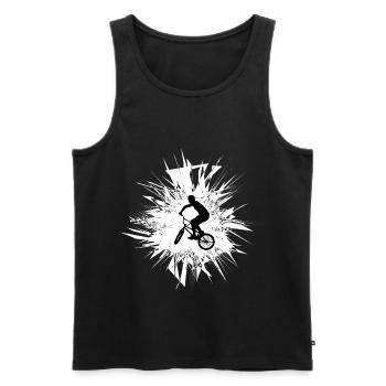 BMX - Débardeur bio Premium Homme - noir - Devant - Michal (187cm)