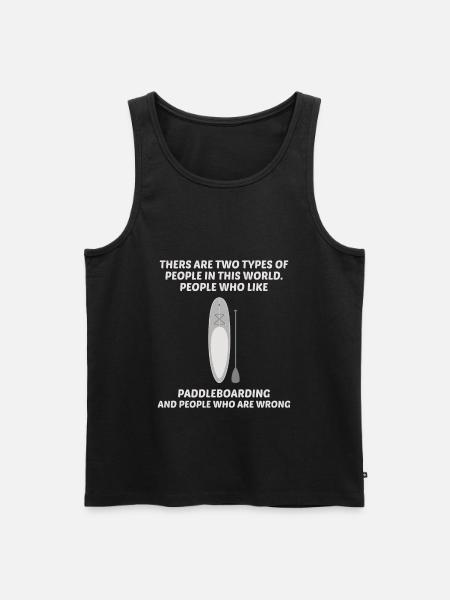 Paddleboarding Paddleboard Paddle Wassersport - Männer Premium Bio Tank Top - Schwarz