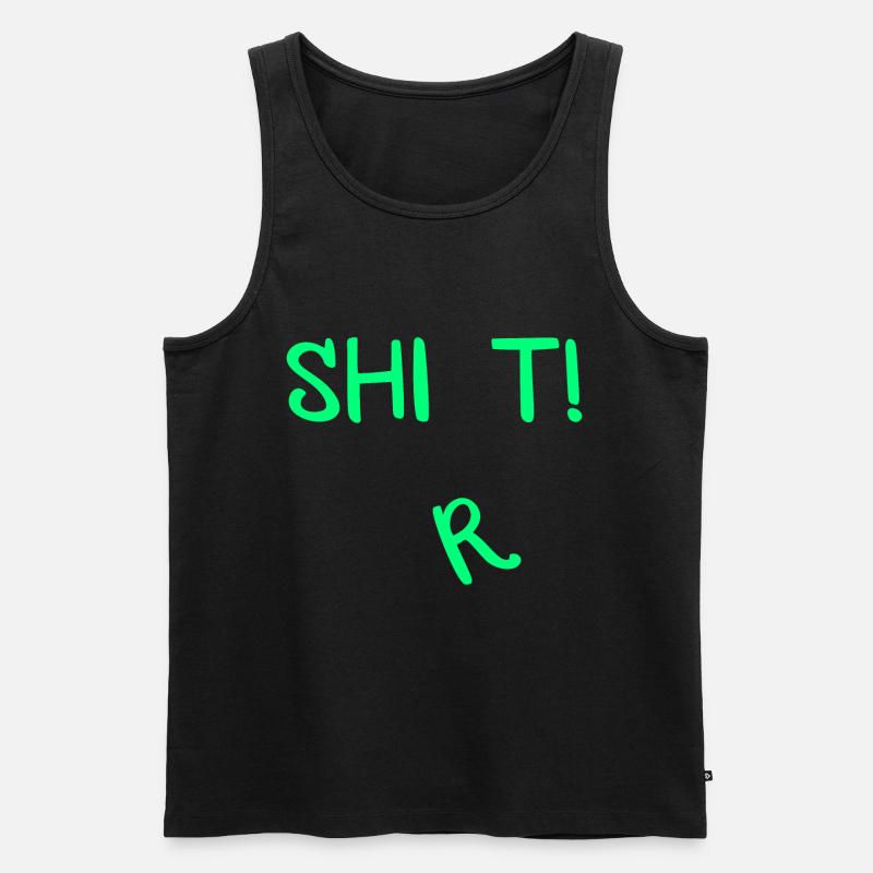 Shit Shirt! - Männer Premium Bio Tank Top - Schwarz