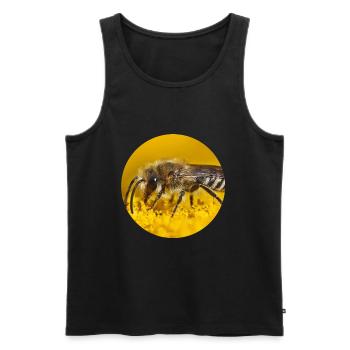 Honey Bee Bees Photography - Men's Premium Organic Tank Top - black - Front - AI Model Male 178 light (178cm)