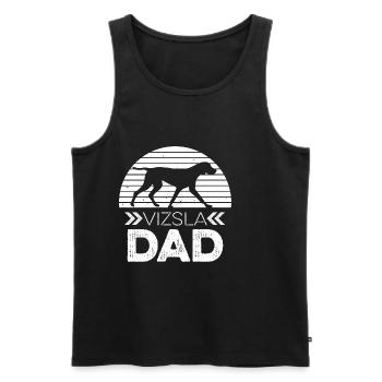 Magyar Vizsla Design für deinen Vizsla Papa - Männer Premium Bio Tank Top - Schwarz - Vorne - Michal (187cm)