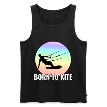 Kitesurfen Kitesurfen Kiteboarding Kiteboarder - Männer Premium Bio Tank Top - Schwarz - Vorne - Michal (187cm)