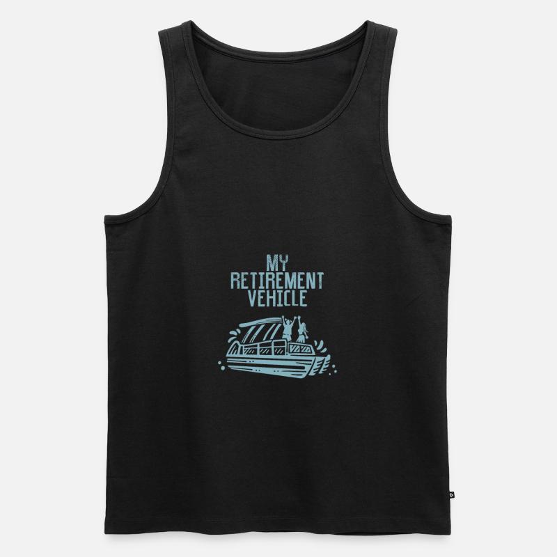 Ponton Boat Rente Boot - Männer Premium Bio Tank Top - Schwarz