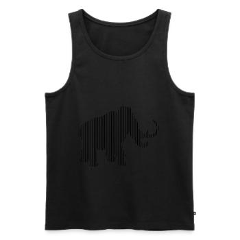 mammouth - Débardeur bio Premium Homme - noir - Devant - Michal (187cm)