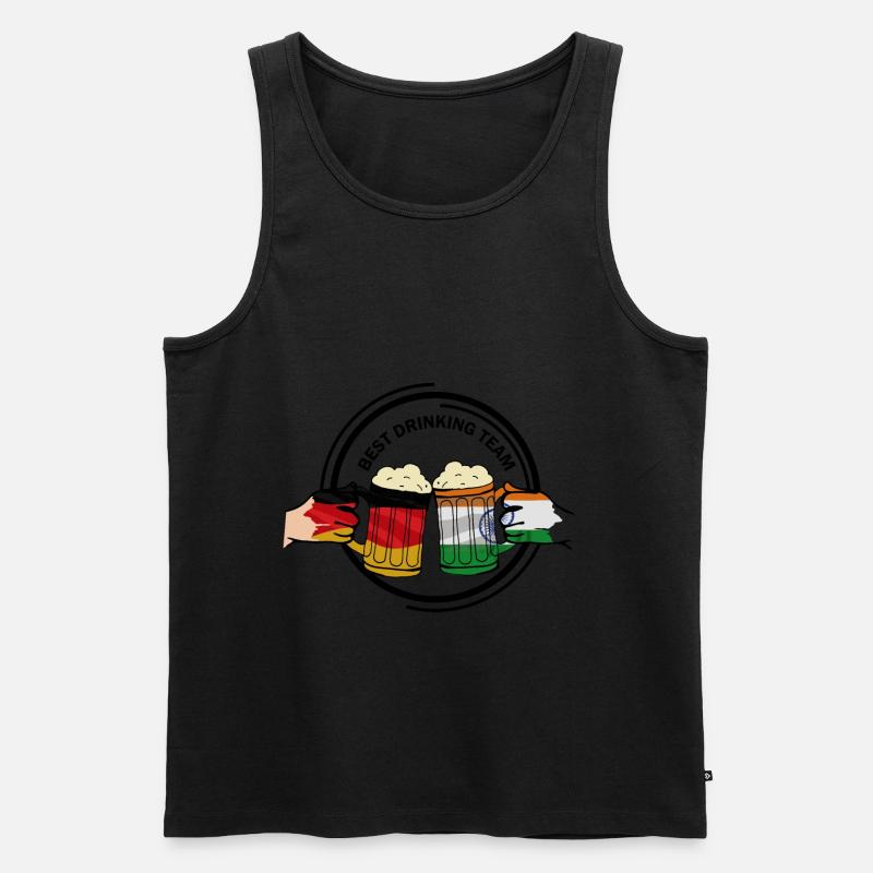 Bierfreunde Indien Geschenk - Männer Premium Bio Tank Top - Schwarz