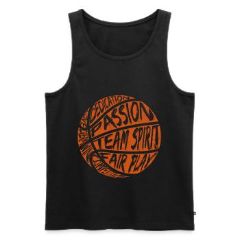 Basketball Basketballer Basketballmannschaft - Männer Premium Bio Tank Top - Schwarz - Vorne - Michal (187cm)