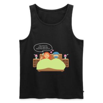 anesthetist - Men's Premium Organic Tank Top - black - Front - AI Model Male 178 light (178cm)