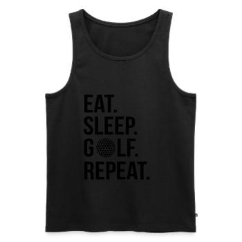 Golf Golfer Golf Course Golfer - Men's Premium Organic Tank Top - black - Front - AI Model Male 178 light (178cm)