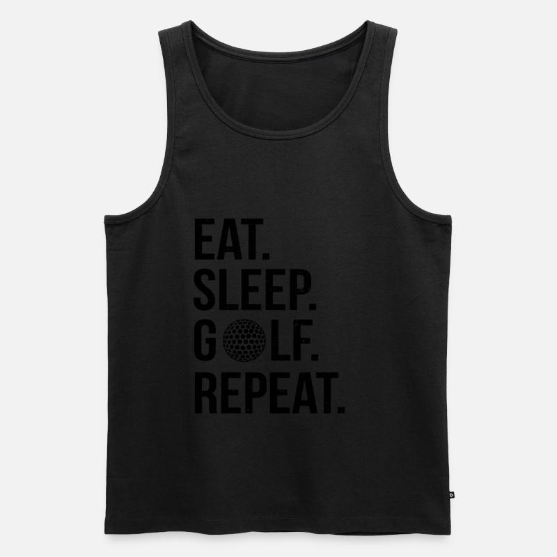 Golf Golfer Golfplatz Golfspieler - Männer Premium Bio Tank Top - undefined