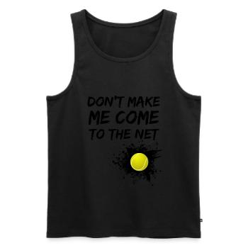 Tennis tennis player tennis court - Men's Premium Organic Tank Top - black - Front - Michal (187cm)
