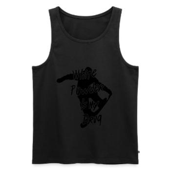 Snowboarding Snowboarding Snowboarding Snowboarder - Men's Premium Organic Tank Top - black - Front - AI Model Male 178 light (178cm)