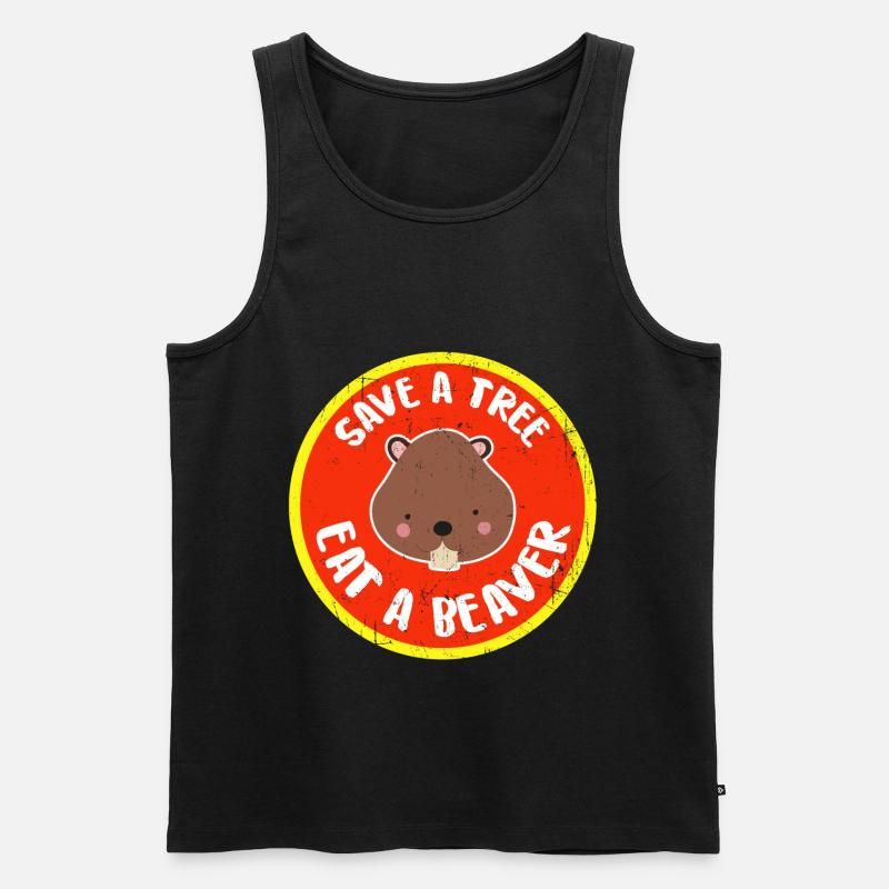 Bieber - Männer Premium Bio Tank Top - Schwarz