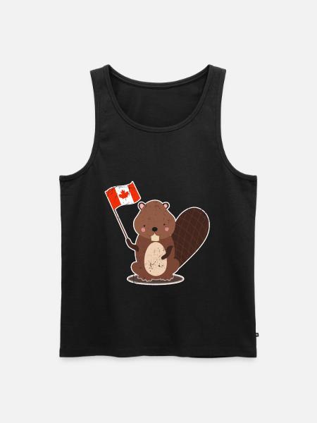 Biber - Männer Premium Bio Tank Top - Schwarz