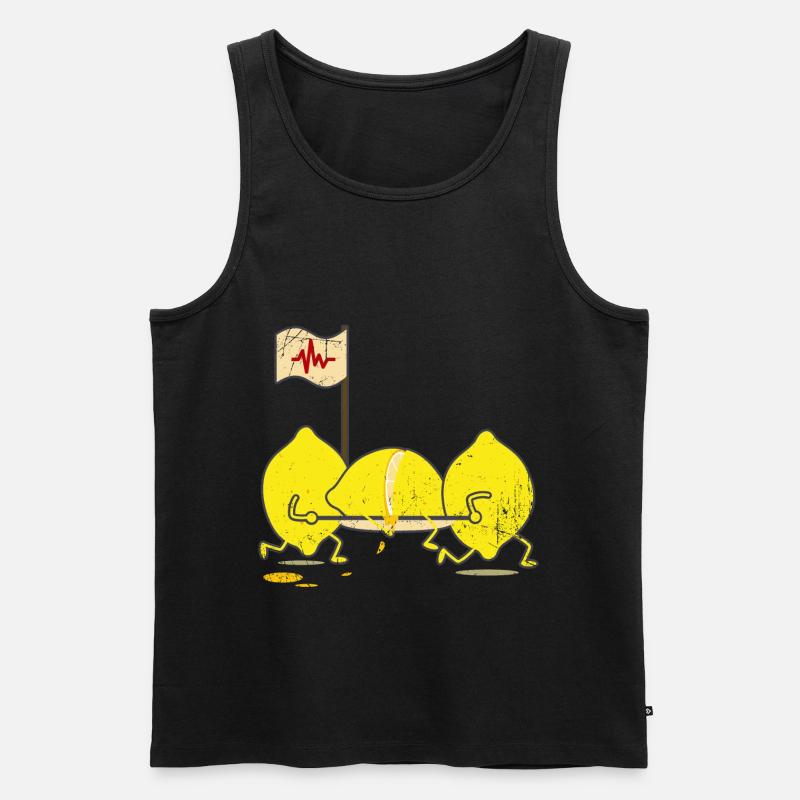 Limonade - Männer Premium Bio Tank Top - Schwarz