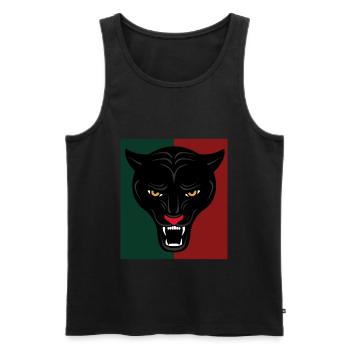 Jaguar black panther gift idea - Men's Premium Organic Tank Top - black - Front - Michal (187cm)