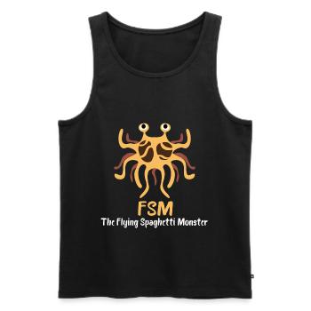 Spaghetti Food Pasta Pasta Cooking Monster Idea - Men's Premium Organic Tank Top - black - Front - Michal (187cm)