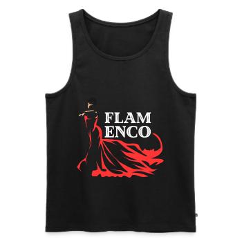Flamenco Andalusia dance gift - Men's Premium Organic Tank Top - black - Front - AI Model Male 178 light (178cm)