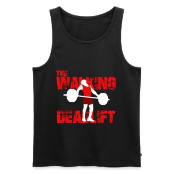 Fitness Weightlifting Training Muscle Building Muscles - Men's Premium Organic Tank Top - black - Front - AI Model Male 178 light (178cm)