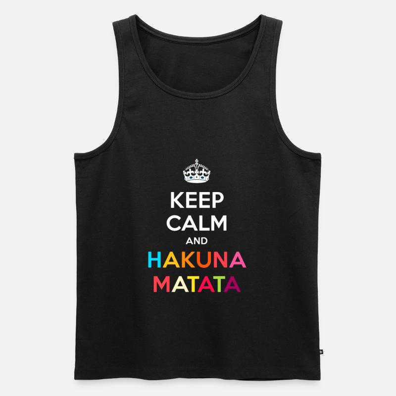 Sprüche Spruch - Männer Premium Bio Tank Top - Schwarz