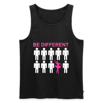 Ballett Tänzerin - Männer Premium Bio Tank Top - Schwarz - Vorne - AI Model Male 178 light (178cm)