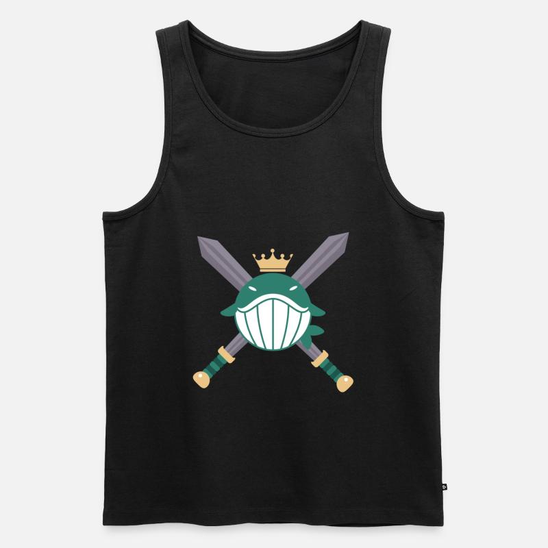 Fisch - Männer Premium Bio Tank Top - Schwarz