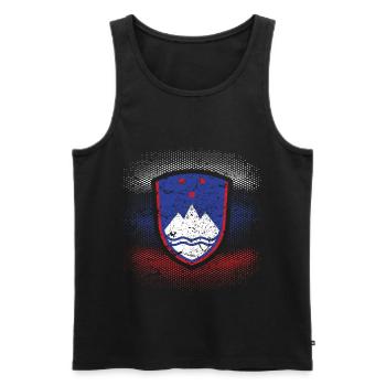 Slowenien - Männer Premium Bio Tank Top - Schwarz - Vorne - Michal (187cm)