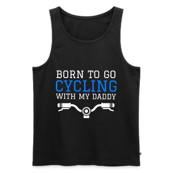 Radsport - Männer Premium Bio Tank Top - Schwarz - Vorne - Michal (187cm)