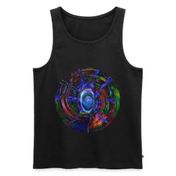 Lightning color ball, lightning color ball - Men's Premium Organic Tank Top - black - Front - AI Model Male 178 light (178cm)