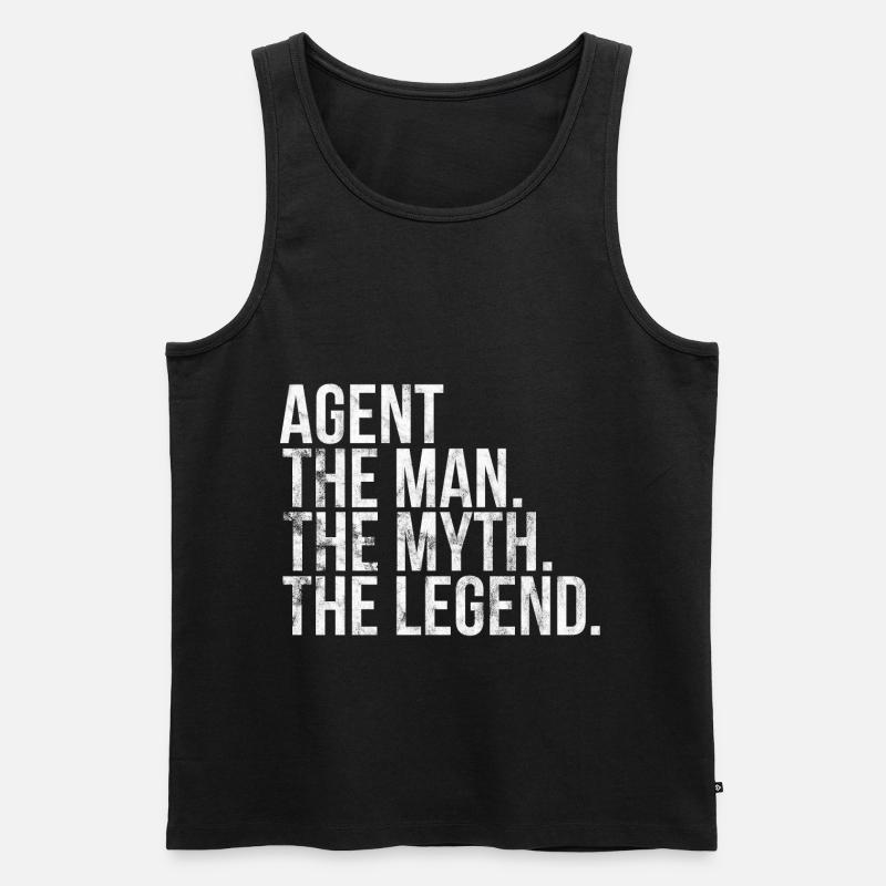 Agent Geschenkidee Agenten - Männer Premium Bio Tank Top - Schwarz