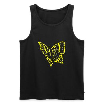 butterfly, butterfly - Men's Premium Organic Tank Top - black - Front - AI Model Male 178 light (178cm)