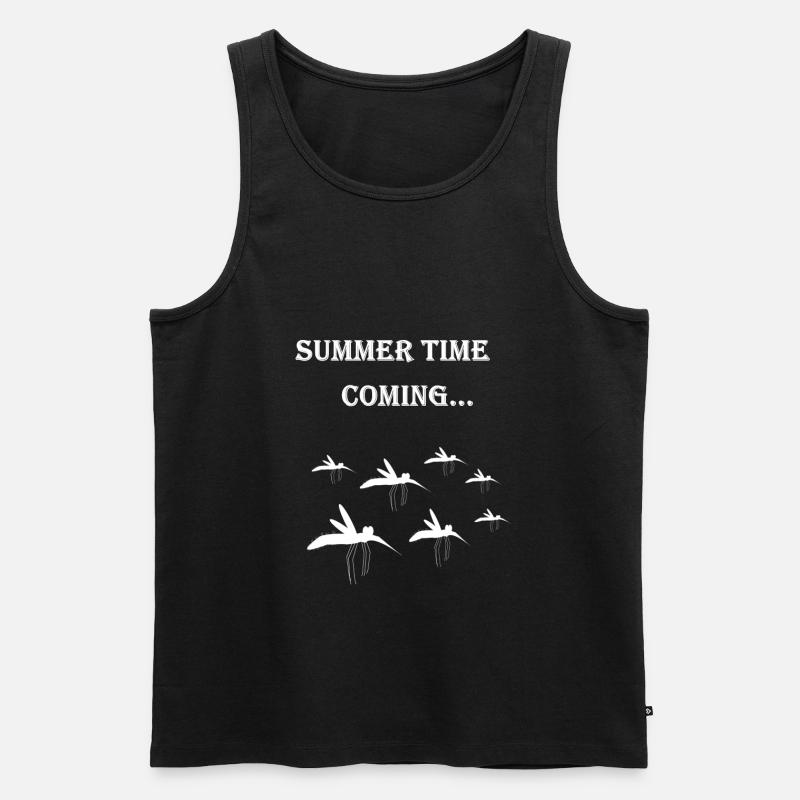 Die Mücken - Männer Premium Bio Tank Top - Schwarz