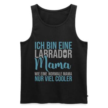 Hunde - Shirt Labrador Hundemama cool Geschenk - Männer Premium Bio Tank Top - Schwarz - Vorne - Michal (187cm)