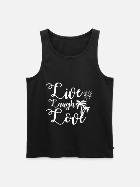 Live Laugh Love - Men's Premium Organic Tank Top - black