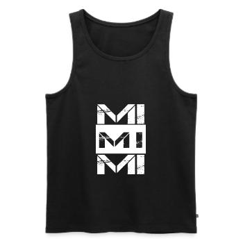 Mimimi - Männer Premium Bio Tank Top - Schwarz - Vorne - AI Model Male 178 light (178cm)