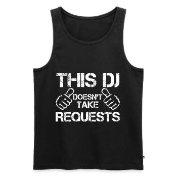 DJ - Débardeur bio Premium Homme - noir - Devant - Michal (187cm)