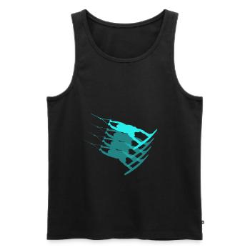 Wakeboard wakeboarding design sports - Men's Premium Organic Tank Top - black - Front - Michal (187cm)