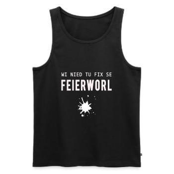 Firewall, lustiger Spruch, IT, EDV, Computer - Männer Premium Bio Tank Top - Schwarz - Vorne - AI Model Male 178 light (178cm)