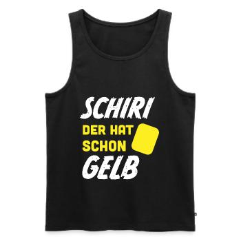 Kreisliga entraîneur de football cadeau proverbes - Débardeur bio Premium Homme - noir - Devant - AI Model Male 178 light (178cm)