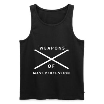 Schlagzeuger Schlagzeug Drummer Geschenk - Männer Premium Bio Tank Top - Schwarz - Vorne - Michal (187cm)