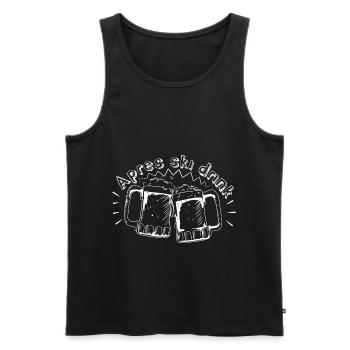 Après Ski Drink - Männer Premium Bio Tank Top - Schwarz - Vorne - Michal (187cm)