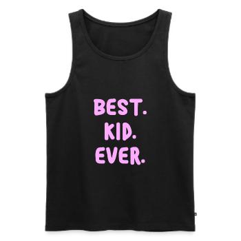 Best kid ever Kinder Spruch für Kind einschulung - Männer Premium Bio Tank Top - Schwarz - Vorne - AI Model Male 178 light (178cm)