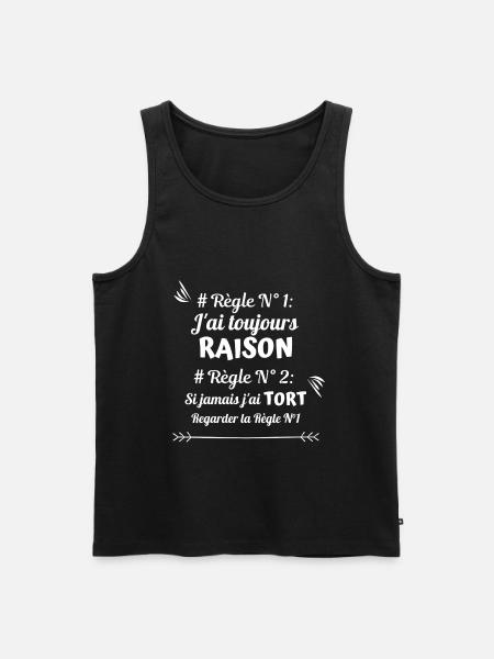 I'm always right - Men's Premium Organic Tank Top - black