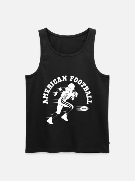 Run Faster Football - Men's Premium Organic Tank Top - black