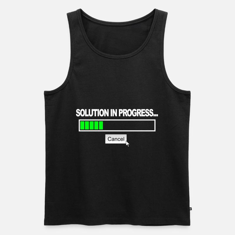 Solution in progress - Men's Premium Organic Tank Top - black