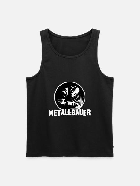 Metallbauer - Männer Premium Bio Tank Top - Schwarz