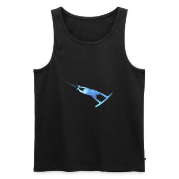 Wakeboard Wakeboarding Design boarding - Men's Premium Organic Tank Top - black - Front - AI Model Male 178 light (178cm)