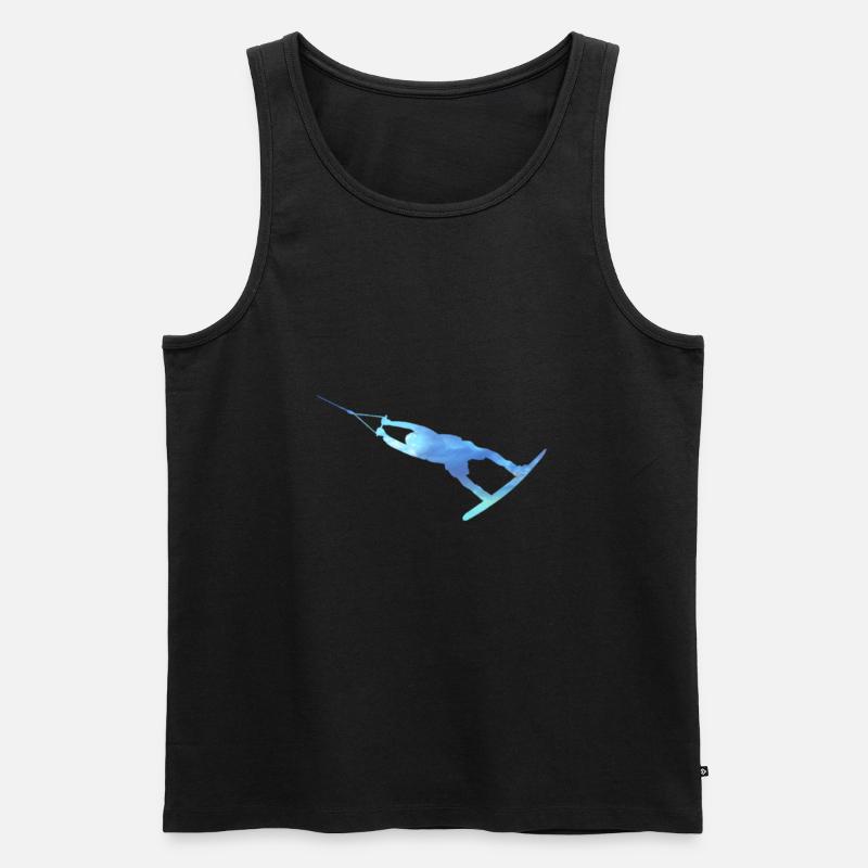 Wakeboard Wakeboarding Design boarding - Männer Premium Bio Tank Top - Schwarz